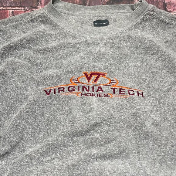 Vintage Virginia Tech Hokies Sweatshirt Men 2XL Crewneck Y2K Embroidered Baggy - Picture 2 of 5